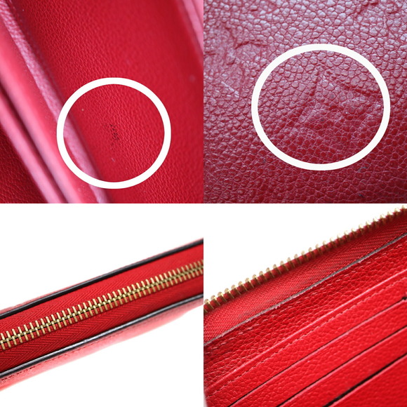 Louis Vuitton Zippy Wallet Empreinte Leather Red - Picture 7 of 8